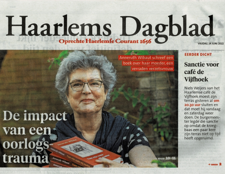 Anneruth Wibaut in het Haarlems Dagblad